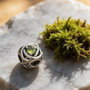 August Spring Green Eternity Charm